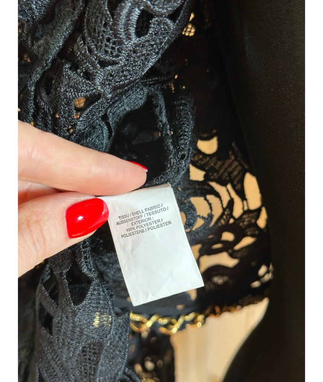 EDWARD ACHOUR Черный полиэстеровый жакет/пиджак, фото 7