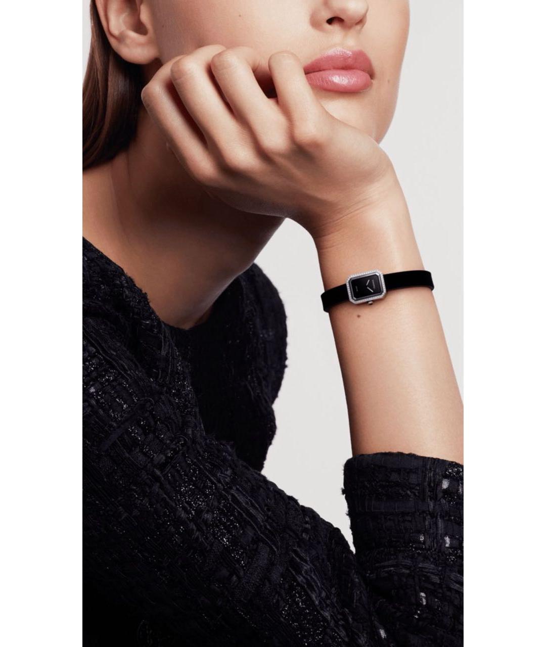 CHANEL Черные часы, фото 4