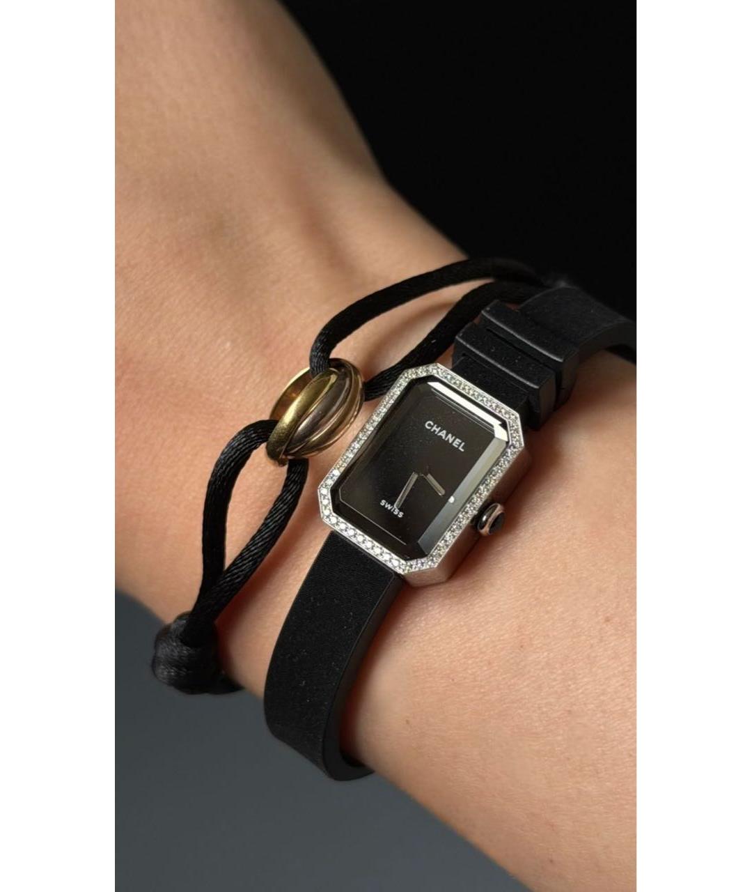 CHANEL Черные часы, фото 2