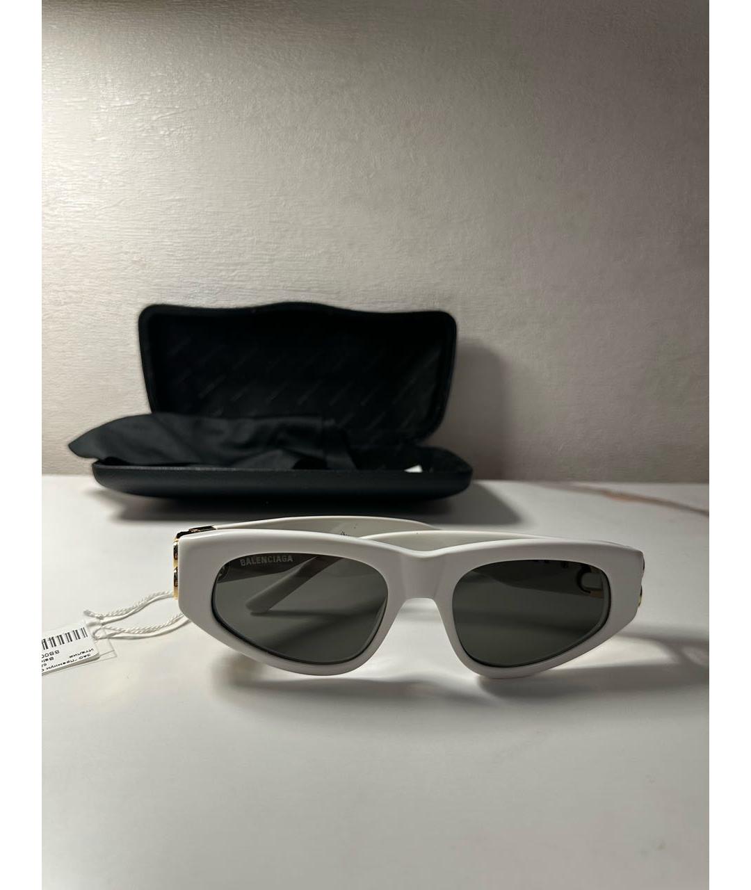 BALENCIAGA Белые солнцезащитные очки, фото 7