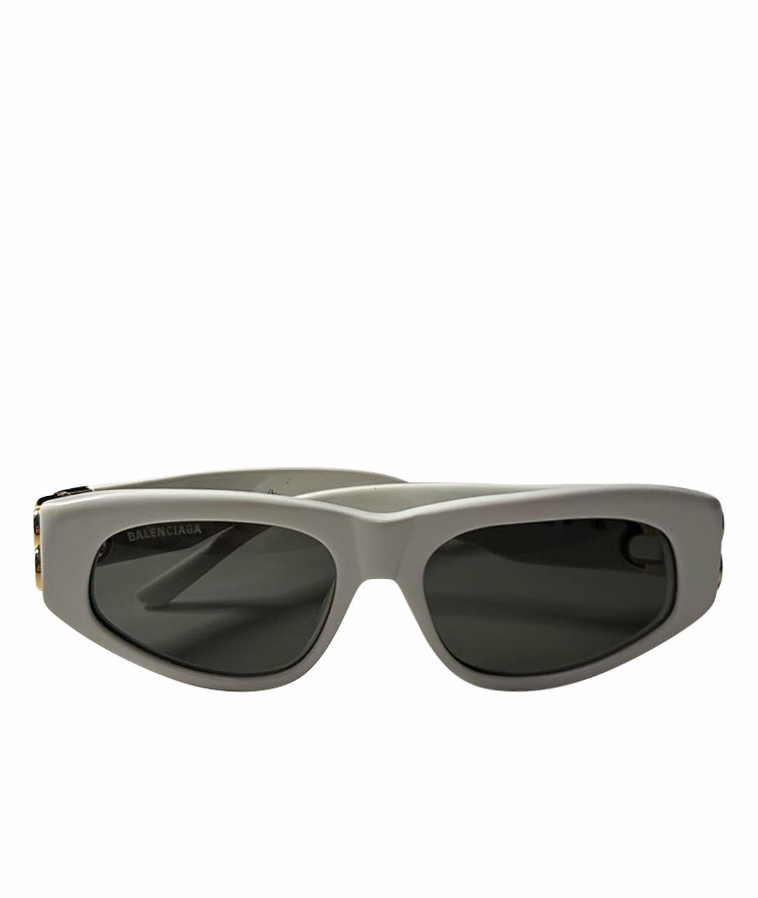 BALENCIAGA Белые солнцезащитные очки, фото 1