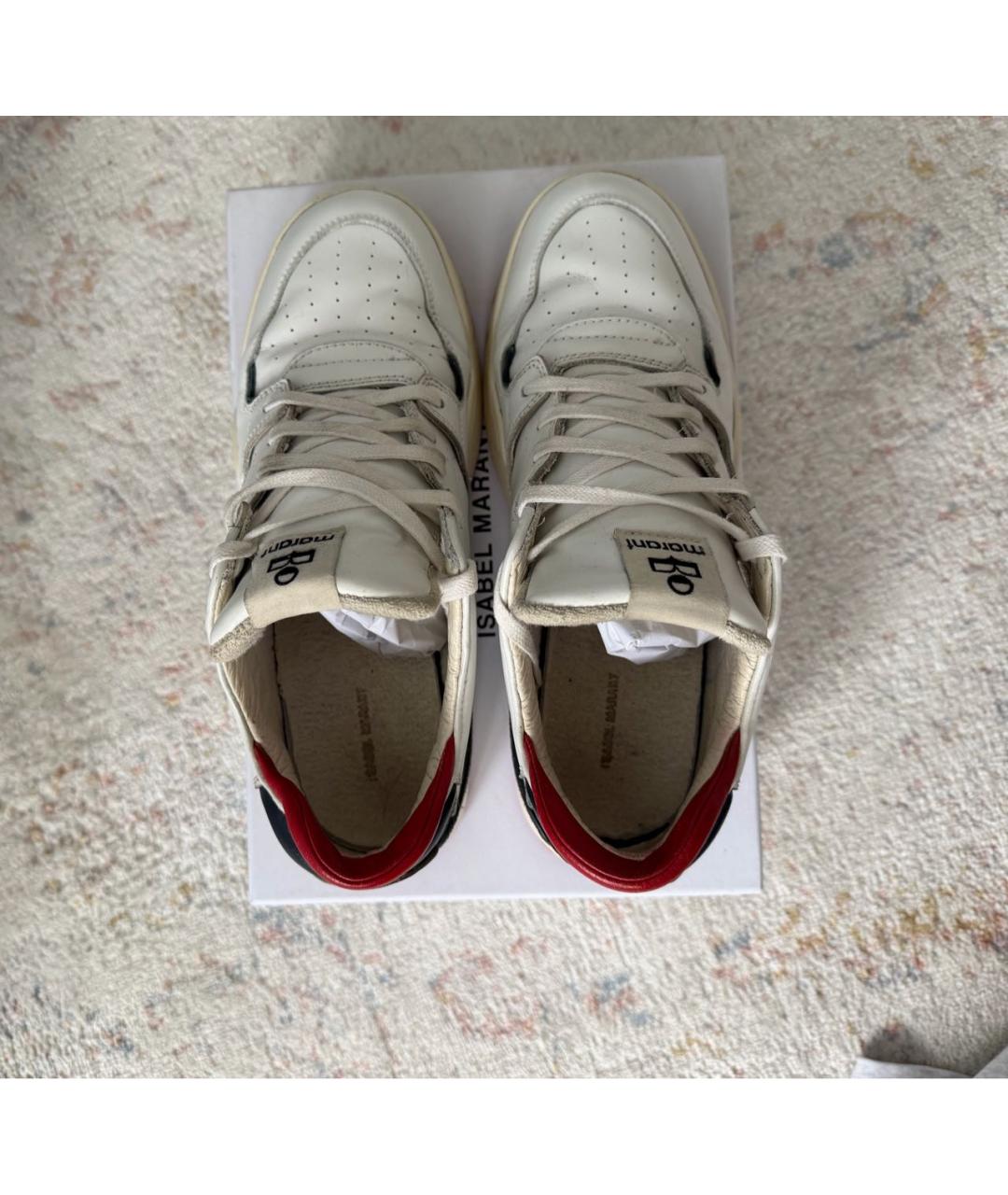 ISABEL MARANT Белые кожаные кеды, фото 3