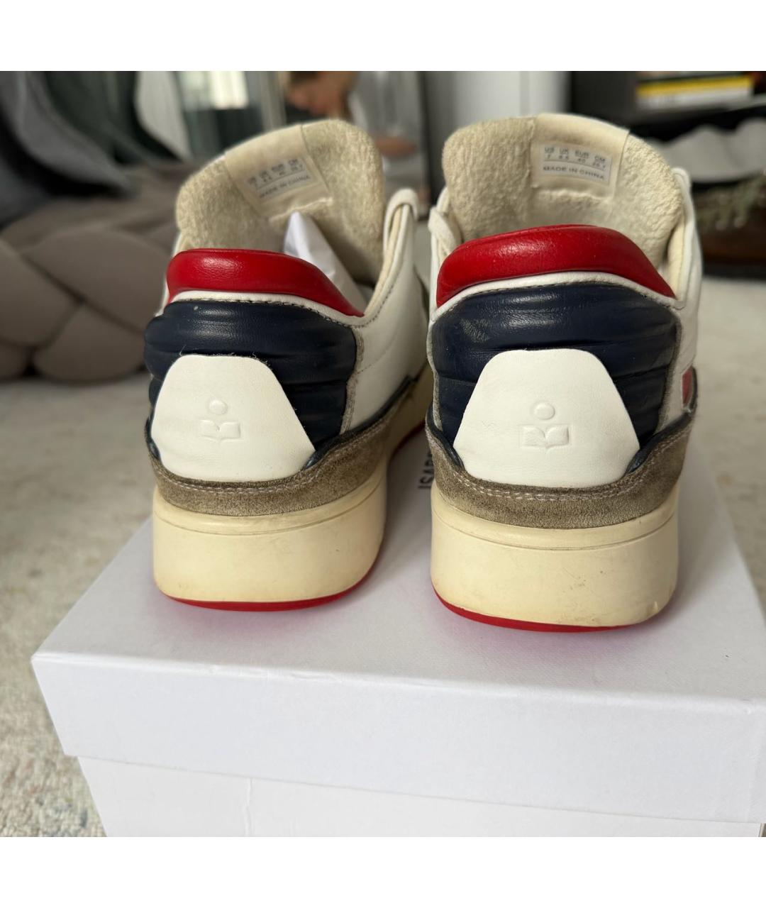 ISABEL MARANT Белые кожаные кеды, фото 4