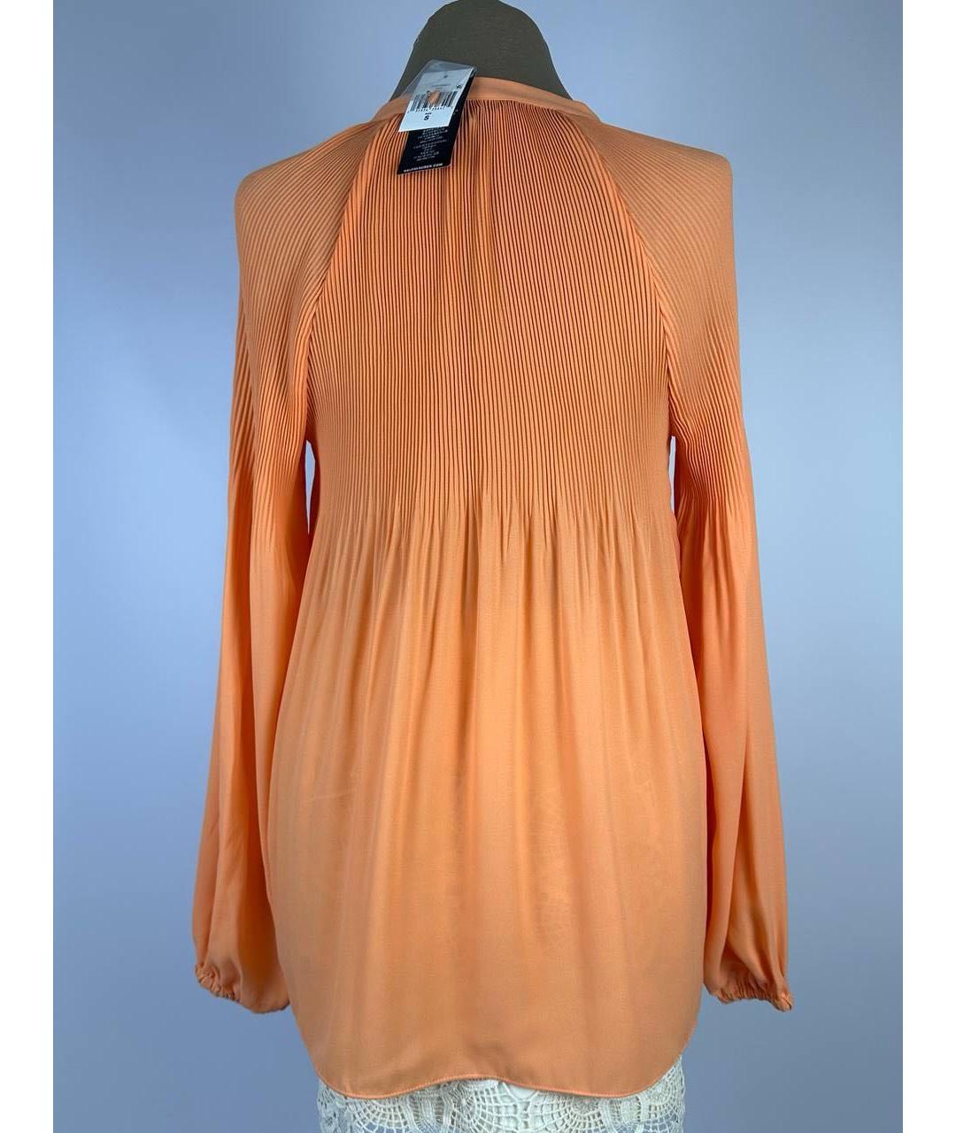 RALPH LAUREN Коралловая шифоновая блузы, фото 2