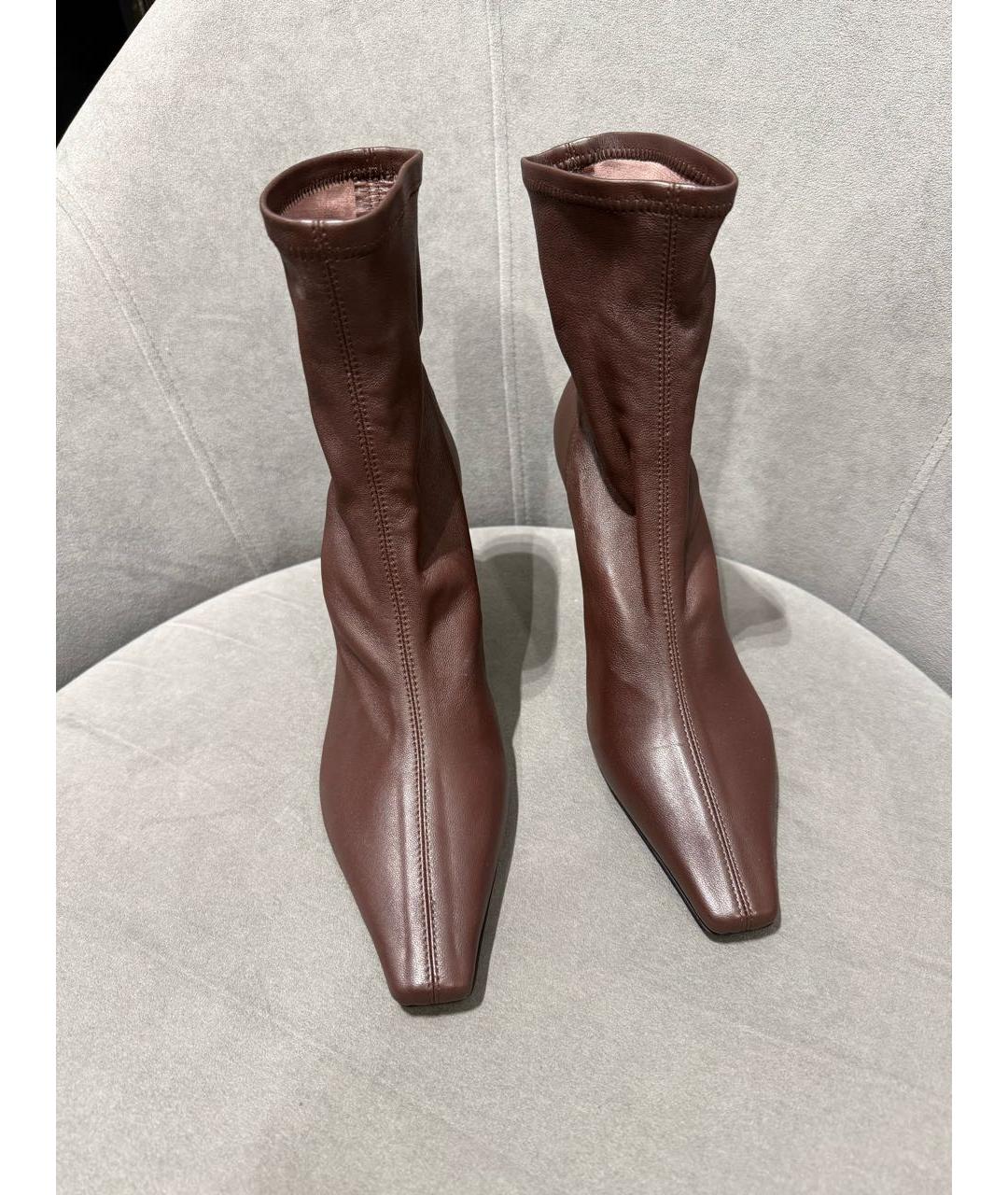 NEOUS Коричневые кожаные ботильоны, фото 3