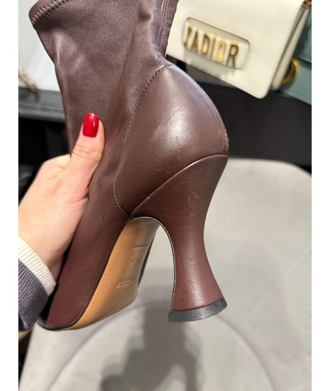 NEOUS Коричневые кожаные ботильоны, фото 7