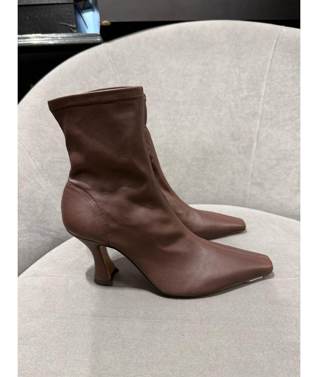 NEOUS Коричневые кожаные ботильоны, фото 2