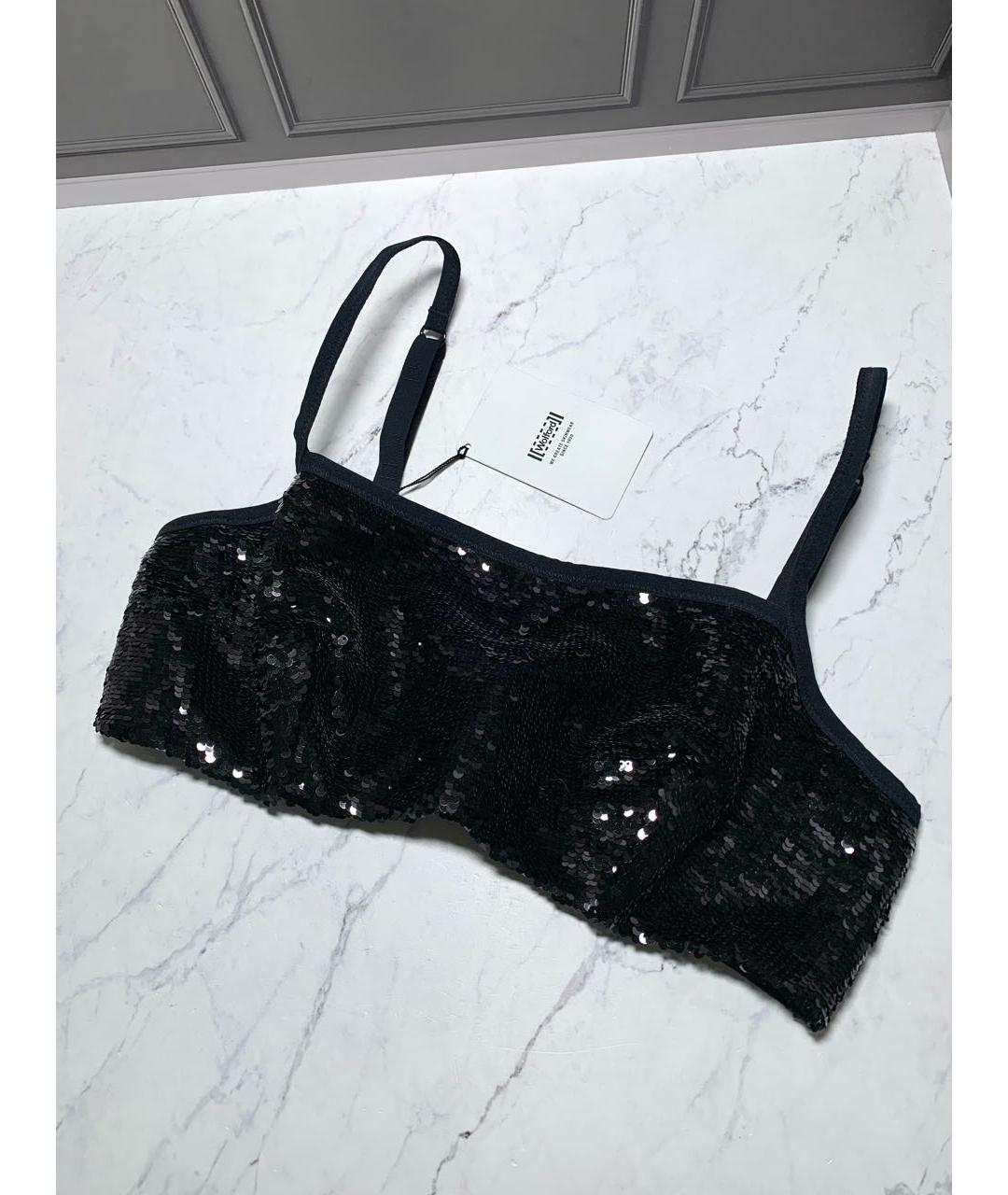 WOLFORD Черная полиамидовая майка, фото 4