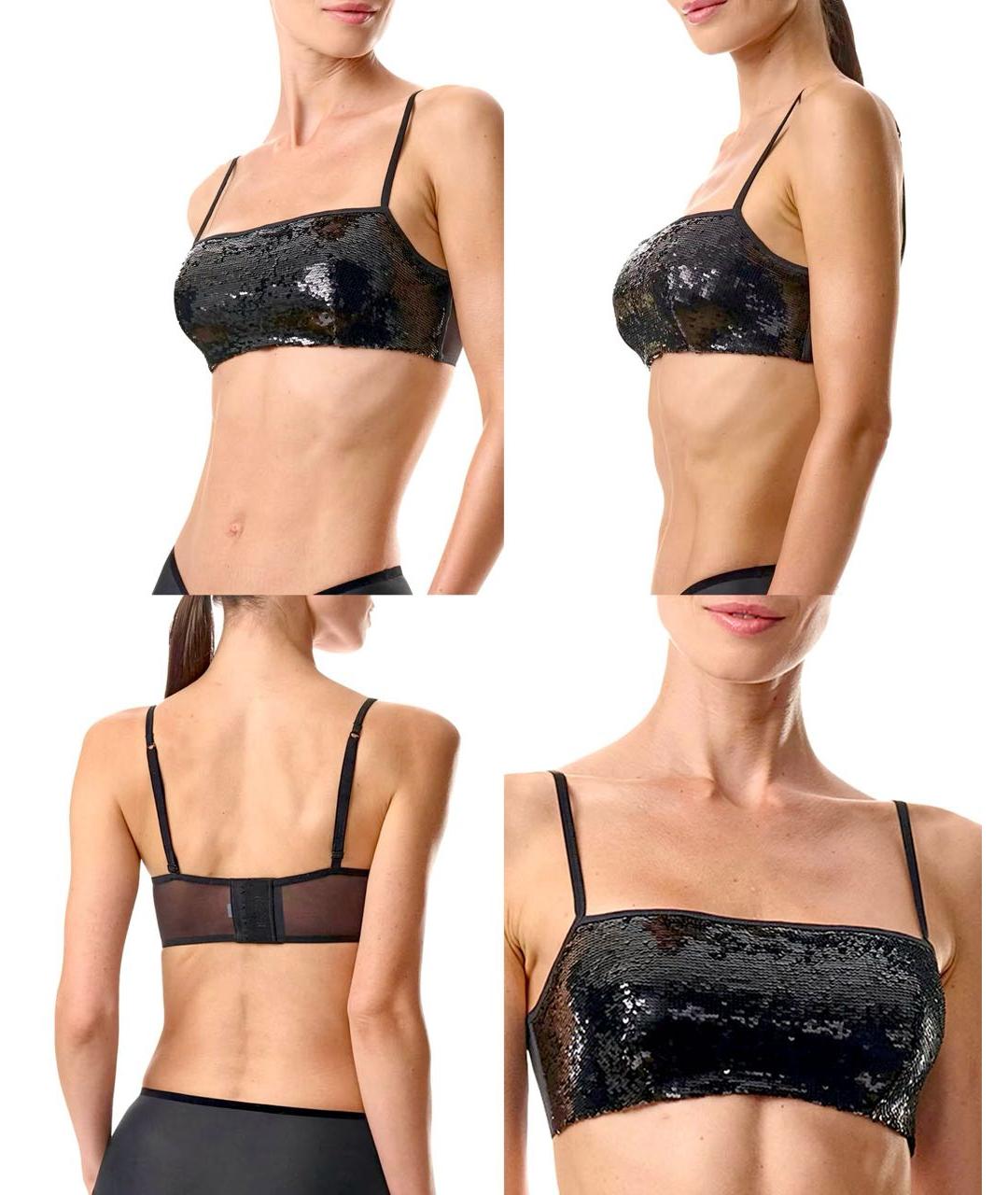 WOLFORD Черная полиамидовая майка, фото 3