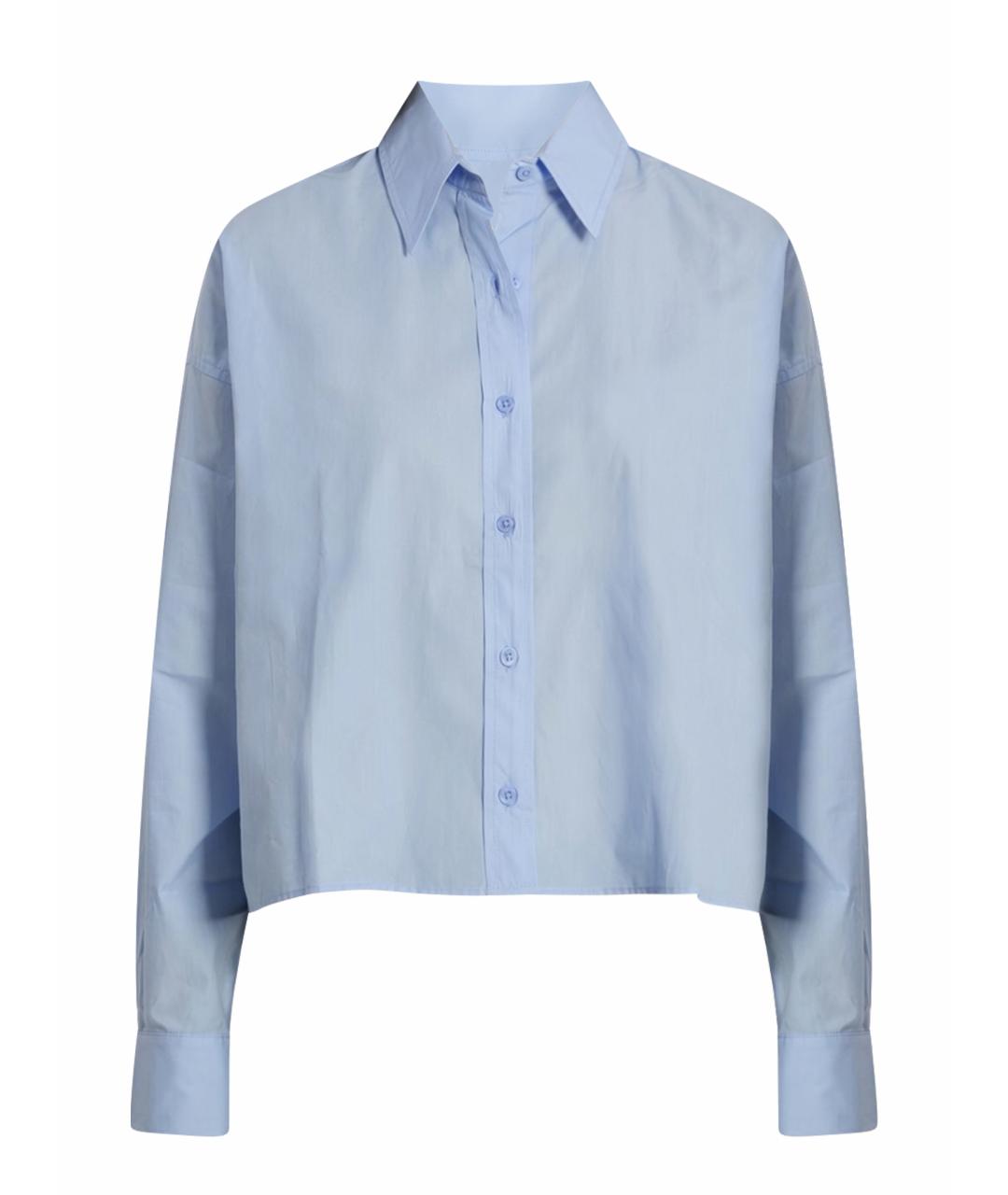 THE FRANKIE SHOP Голубая хлопковая рубашка, фото 1