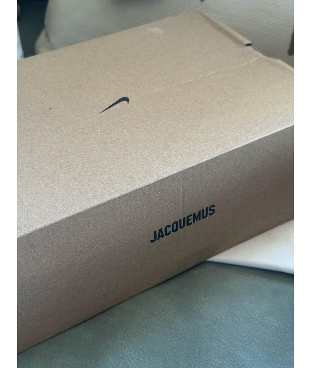 JACQUEMUS Бежевые кроссовки из искусственной кожи, фото 3