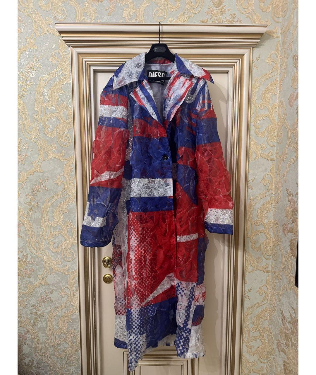 DIESEL Синий тренч/плащ, фото 8