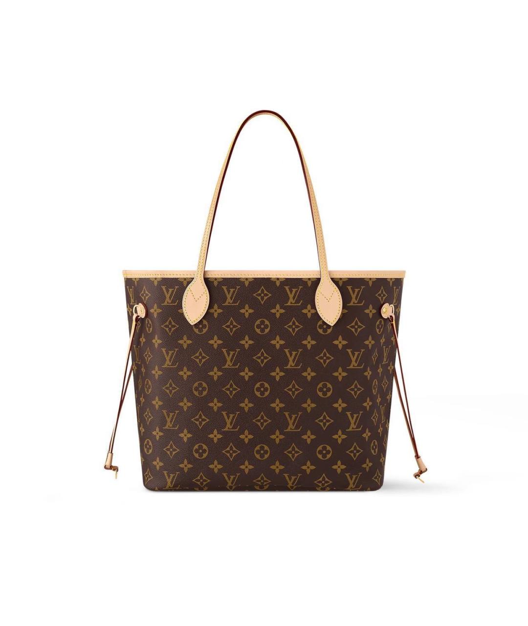 LOUIS VUITTON Коричневая кожаная сумка тоут, фото 6