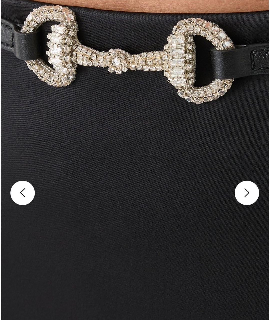 GUCCI Черная вискозная юбка макси, фото 3