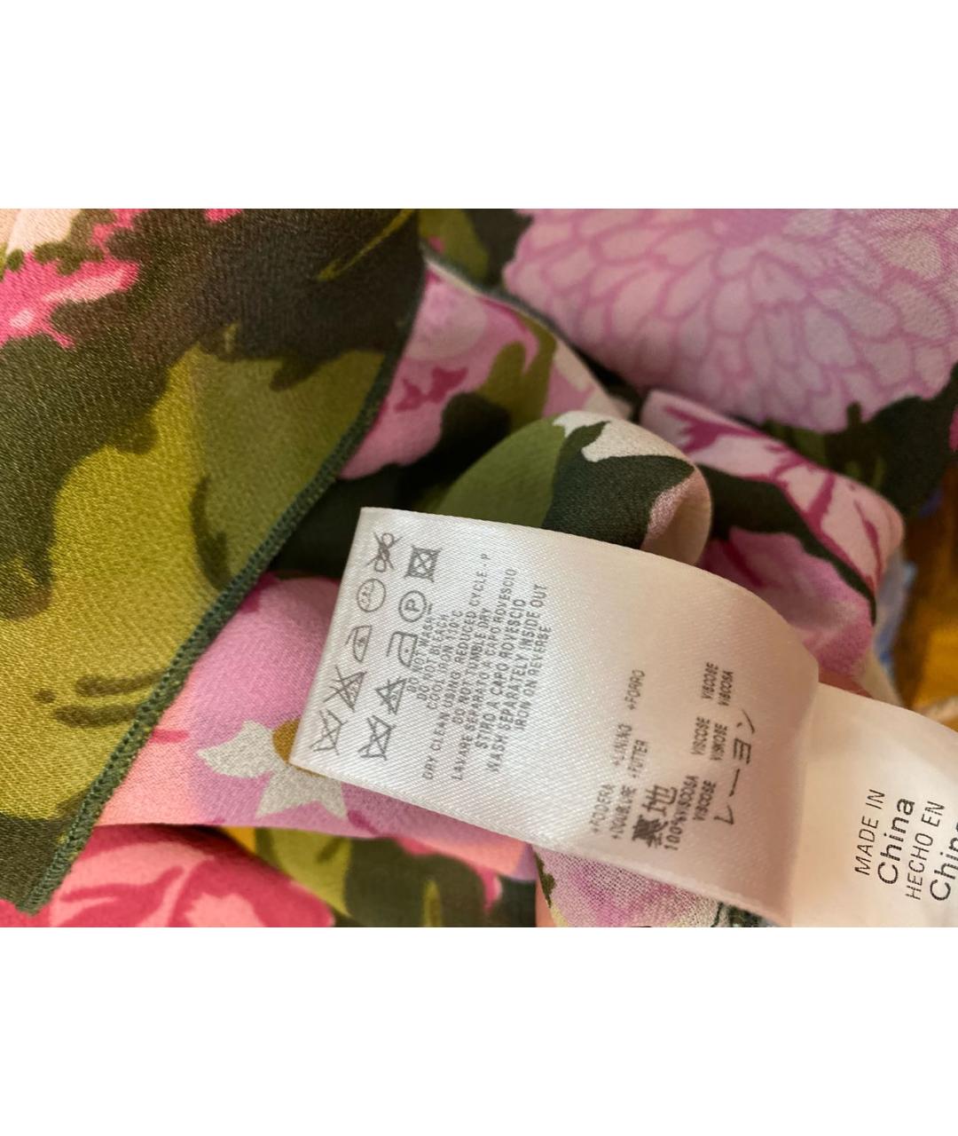 RED VALENTINO Зеленая вискозная блузы, фото 6