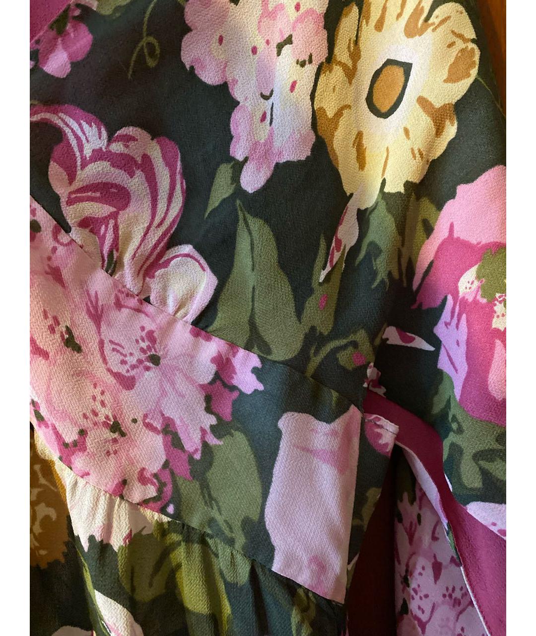 RED VALENTINO Зеленая вискозная блузы, фото 4