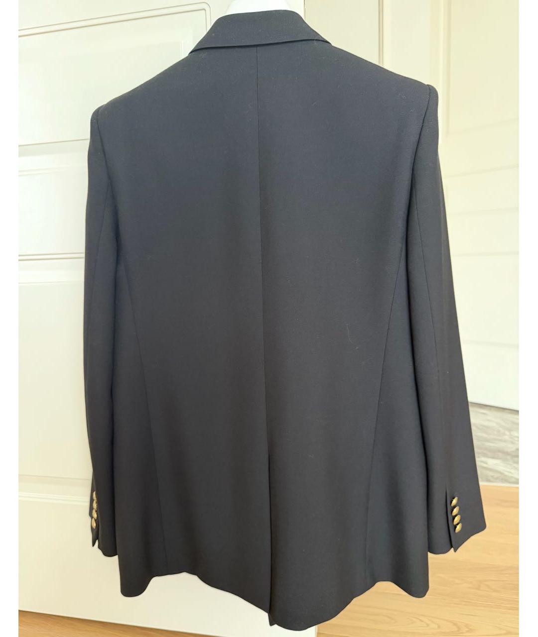 SAINT LAURENT Черный шерстяной жакет/пиджак, фото 2