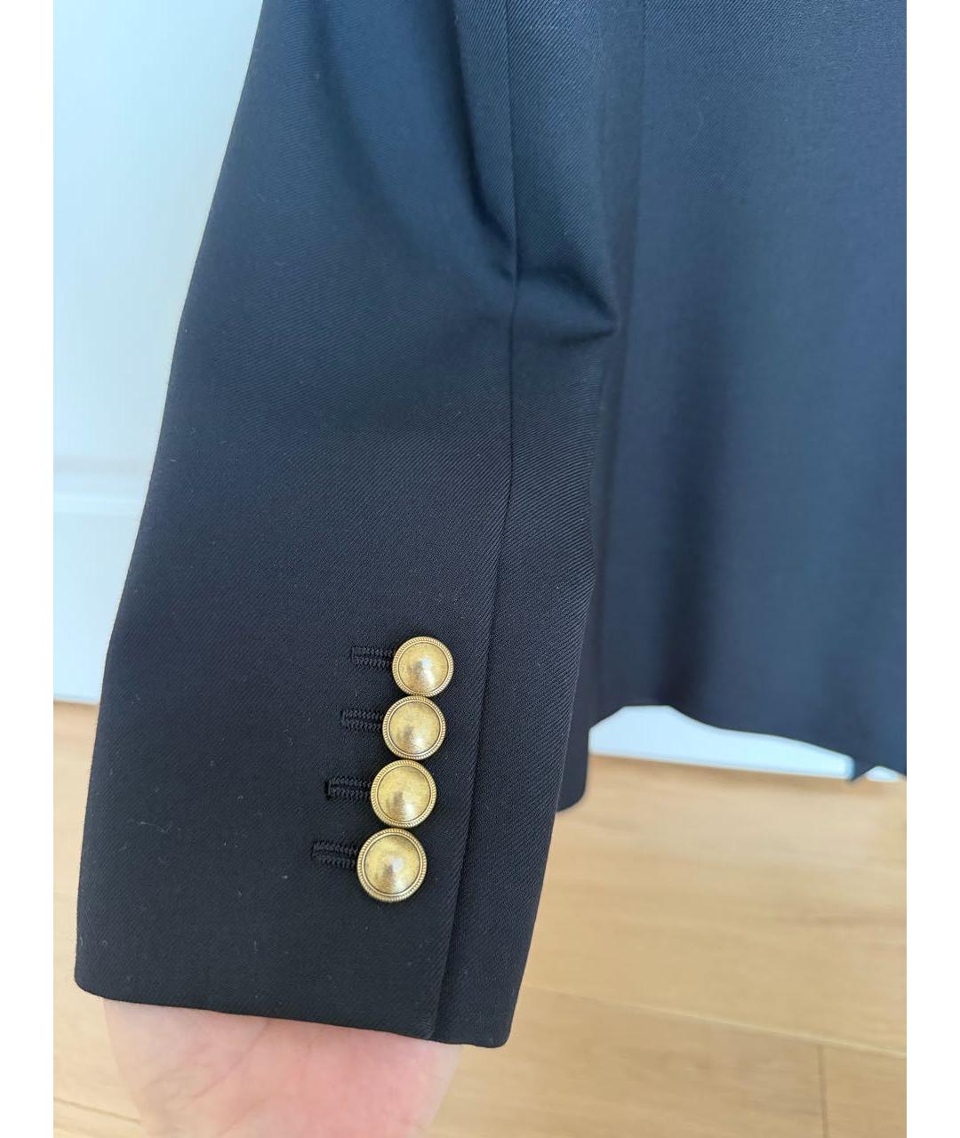 SAINT LAURENT Черный шерстяной жакет/пиджак, фото 4