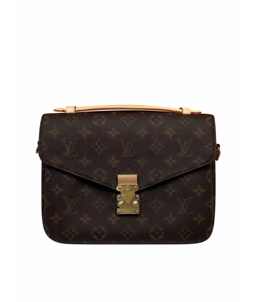 LOUIS VUITTON Коричневая кожаная поясная сумка, фото 1