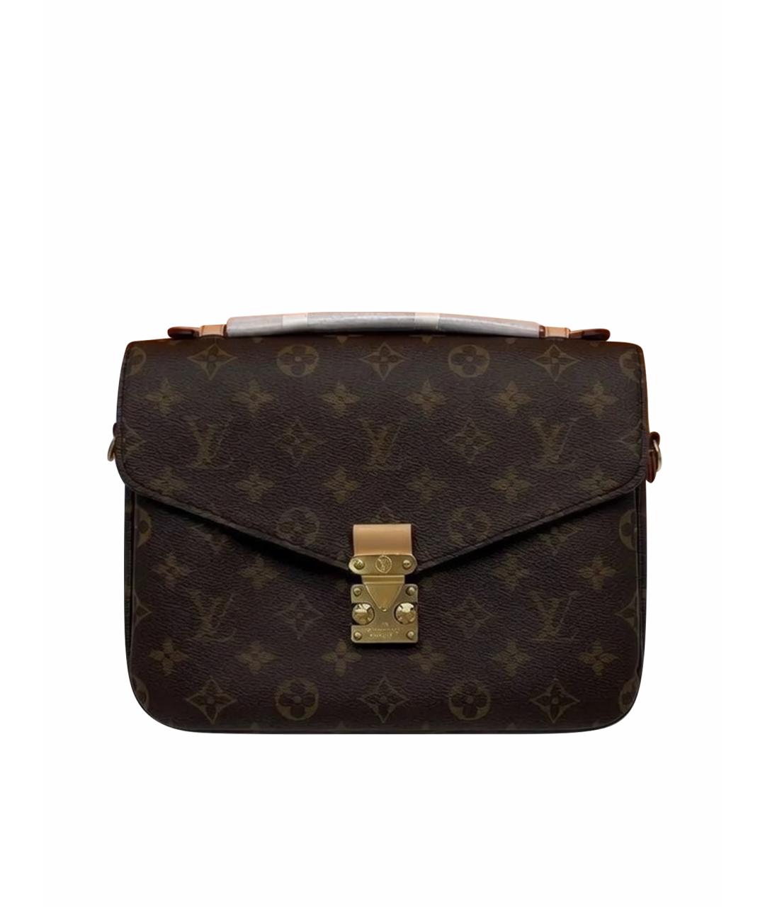 LOUIS VUITTON Коричневая кожаная поясная сумка, фото 7