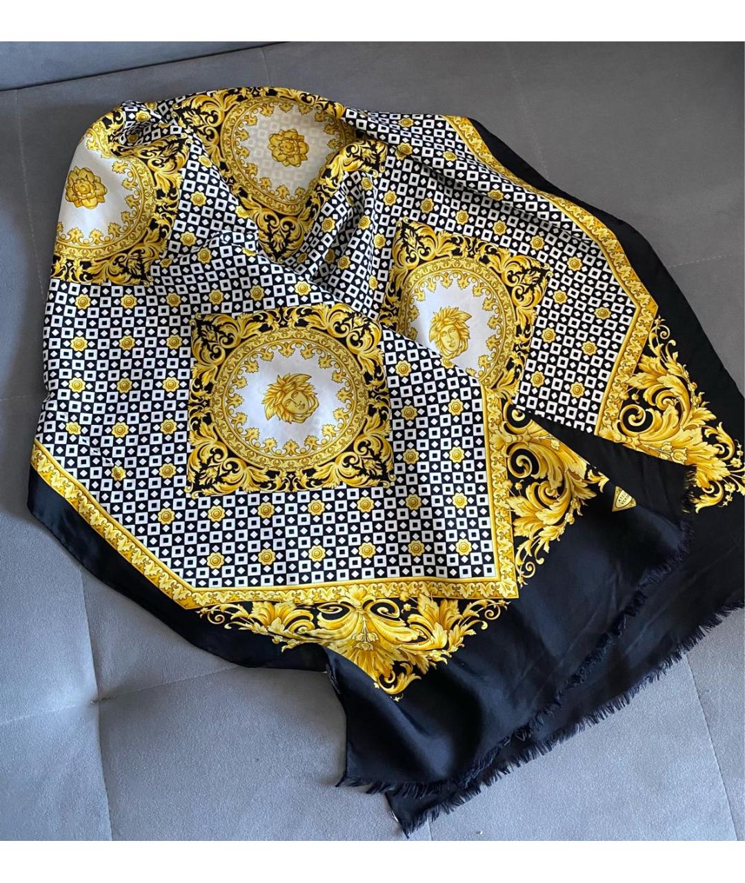 VERSACE Мульти шелковый шарф, фото 8