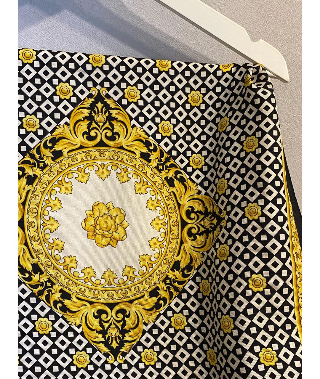 VERSACE Мульти шелковый шарф, фото 5