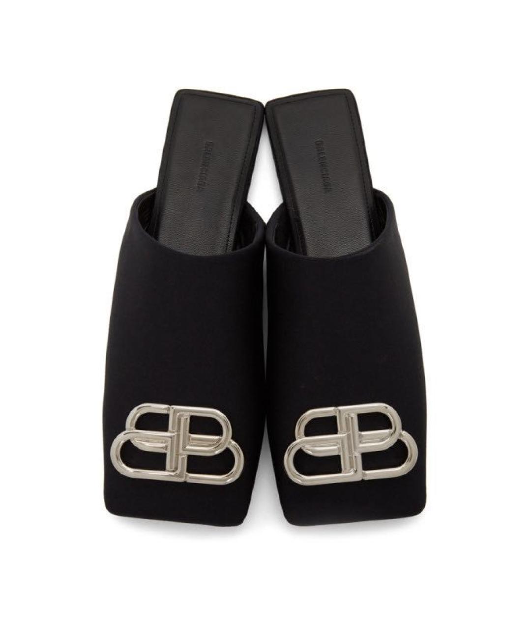 BALENCIAGA Черные мюли, фото 3