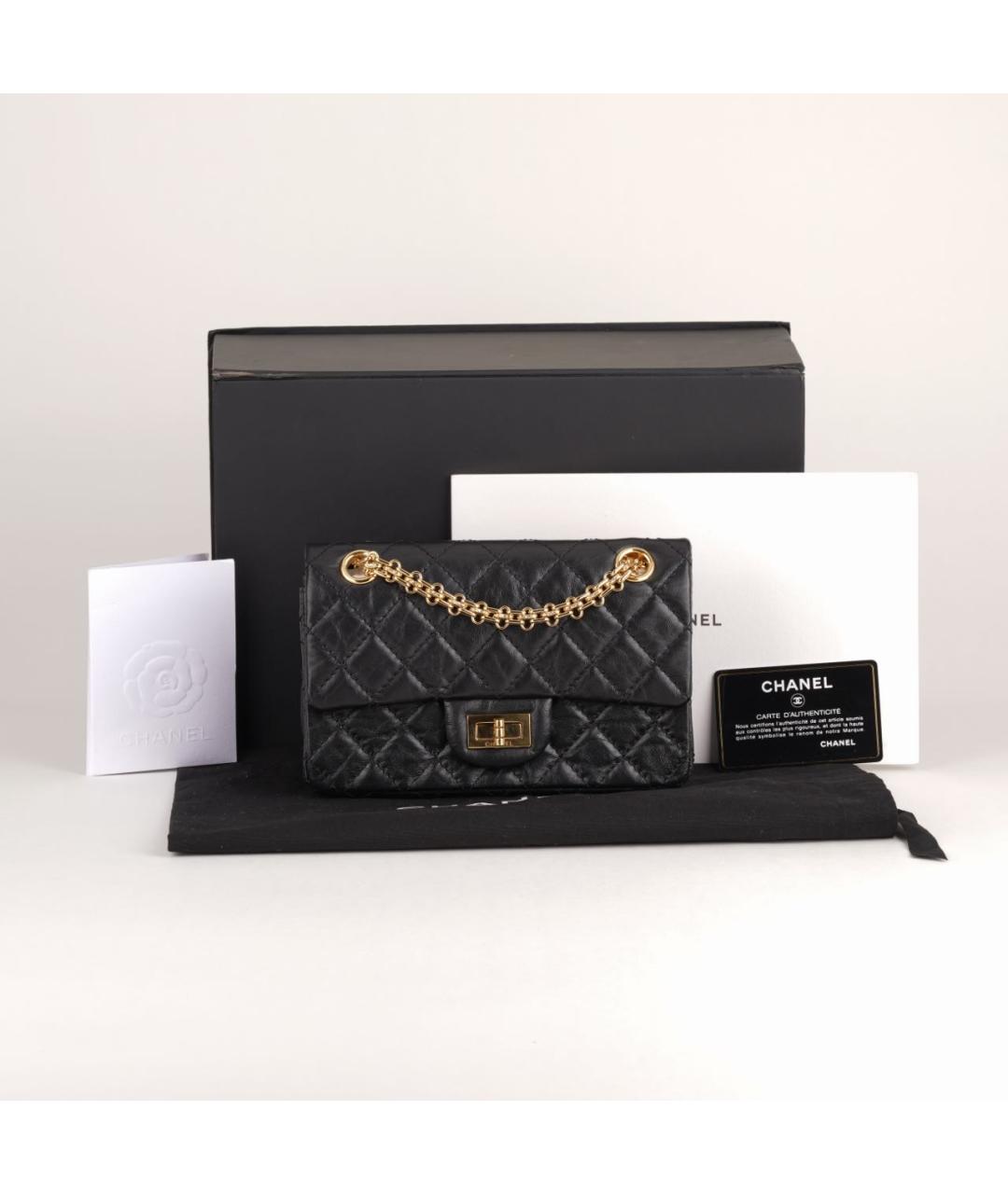 CHANEL Черная кожаная сумка через плечо, фото 2