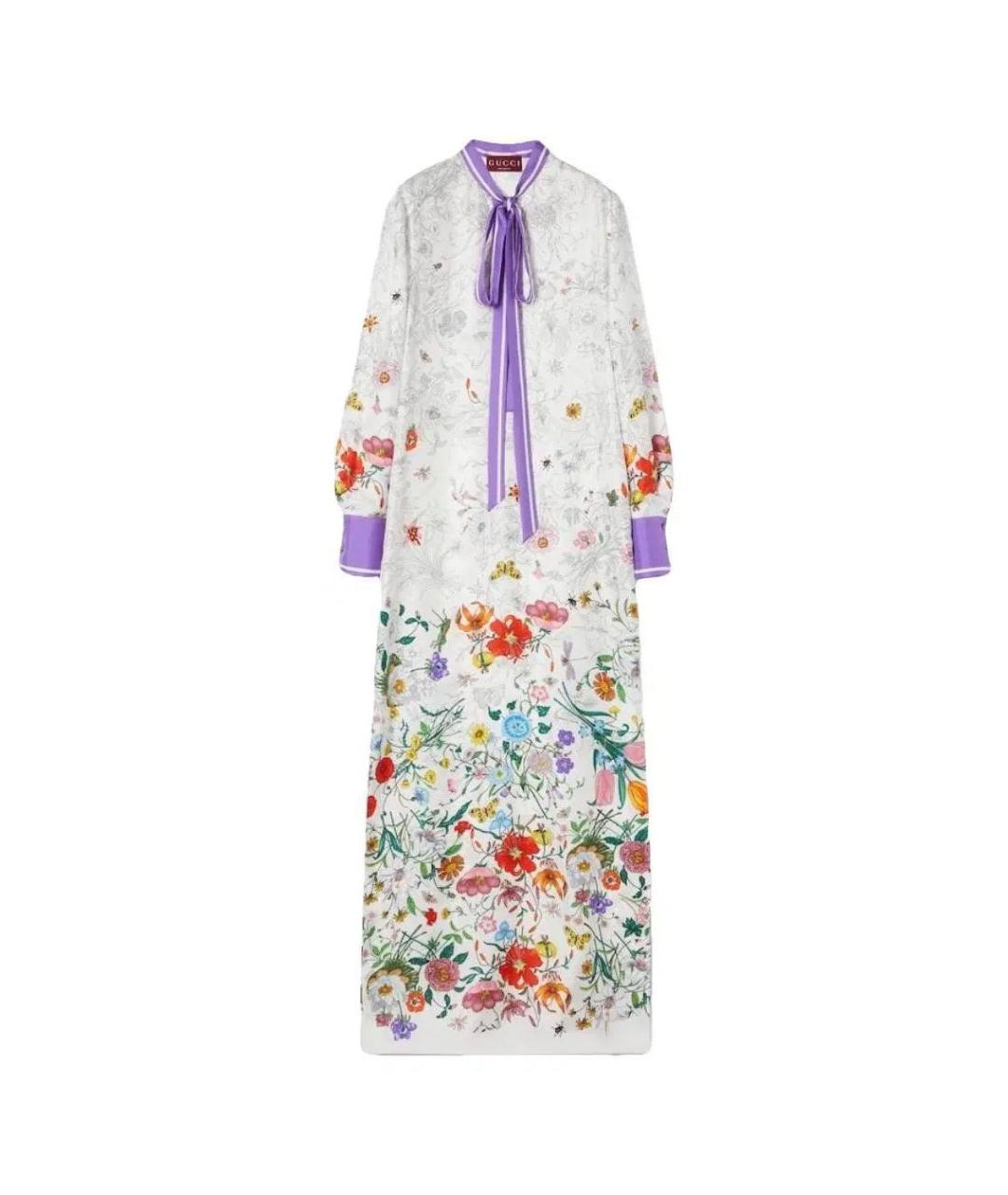 GUCCI Мульти шелковое платье, фото 3