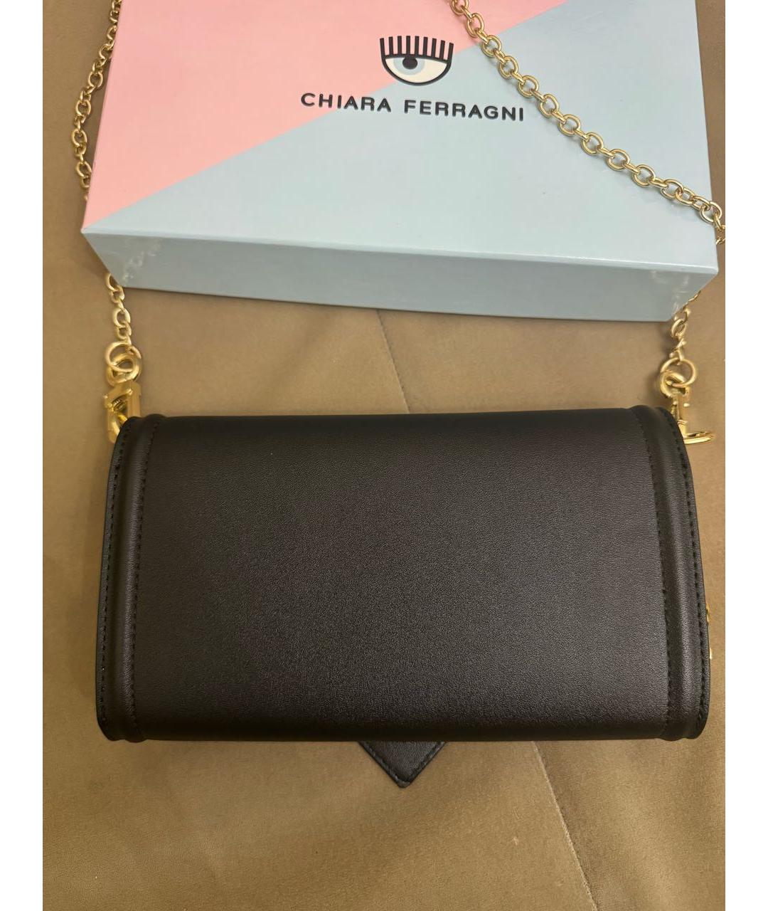 CHIARA FERRAGNI Черная сумка через плечо, фото 3