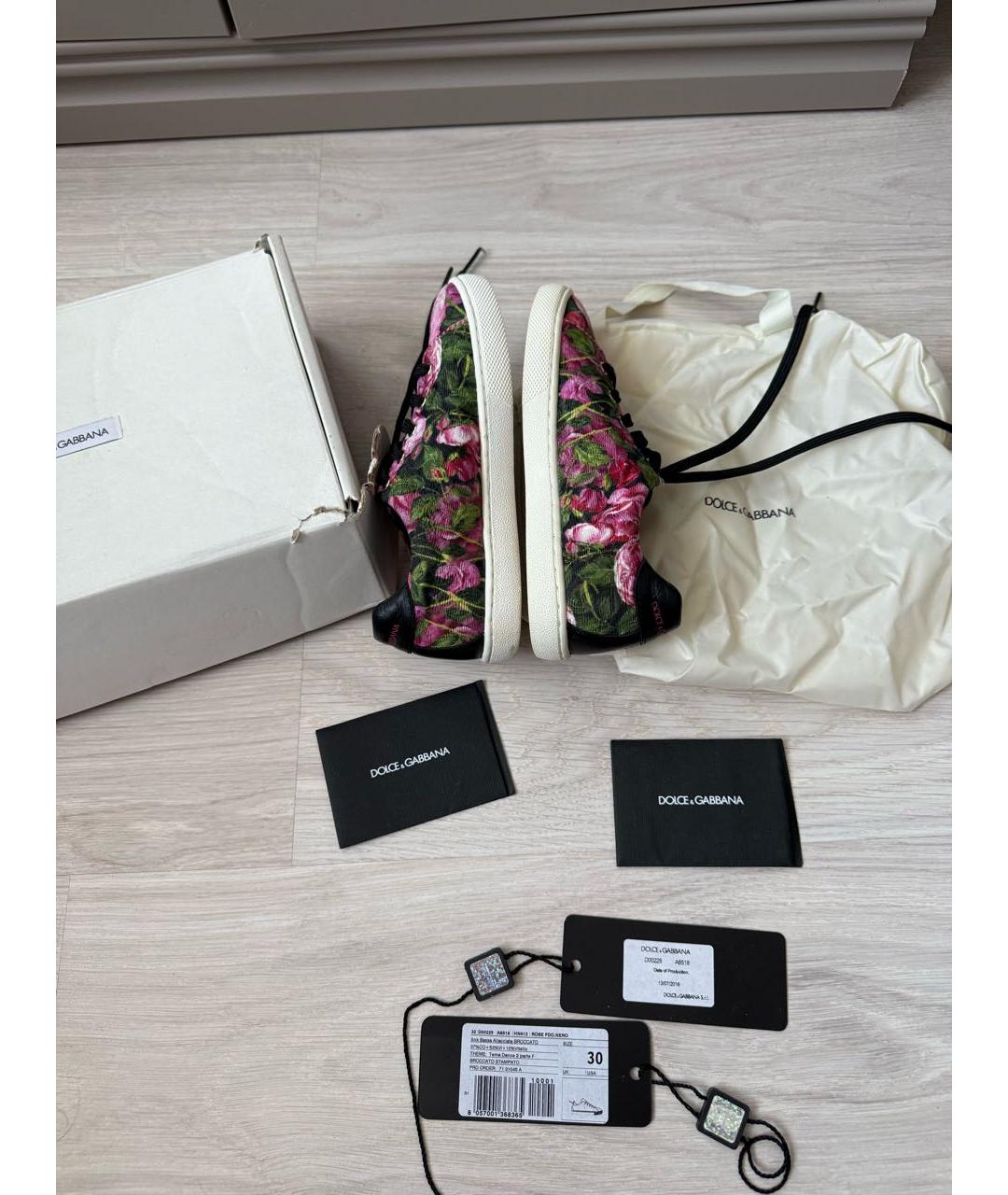 DOLCE&GABBANA Мульти кеды, фото 8