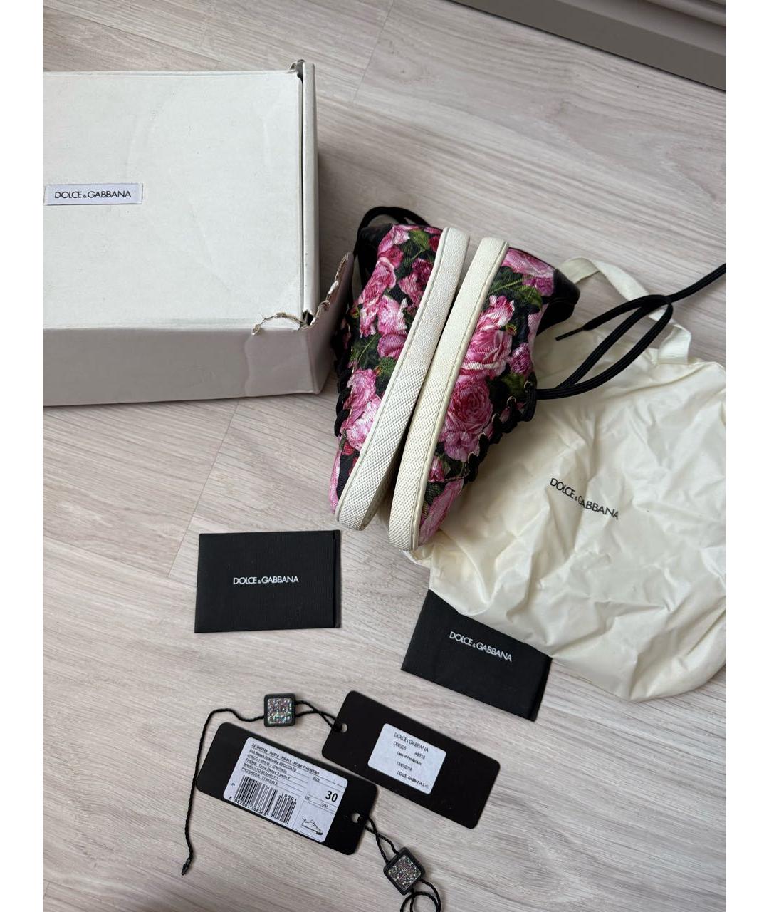 DOLCE&GABBANA Мульти кеды, фото 9