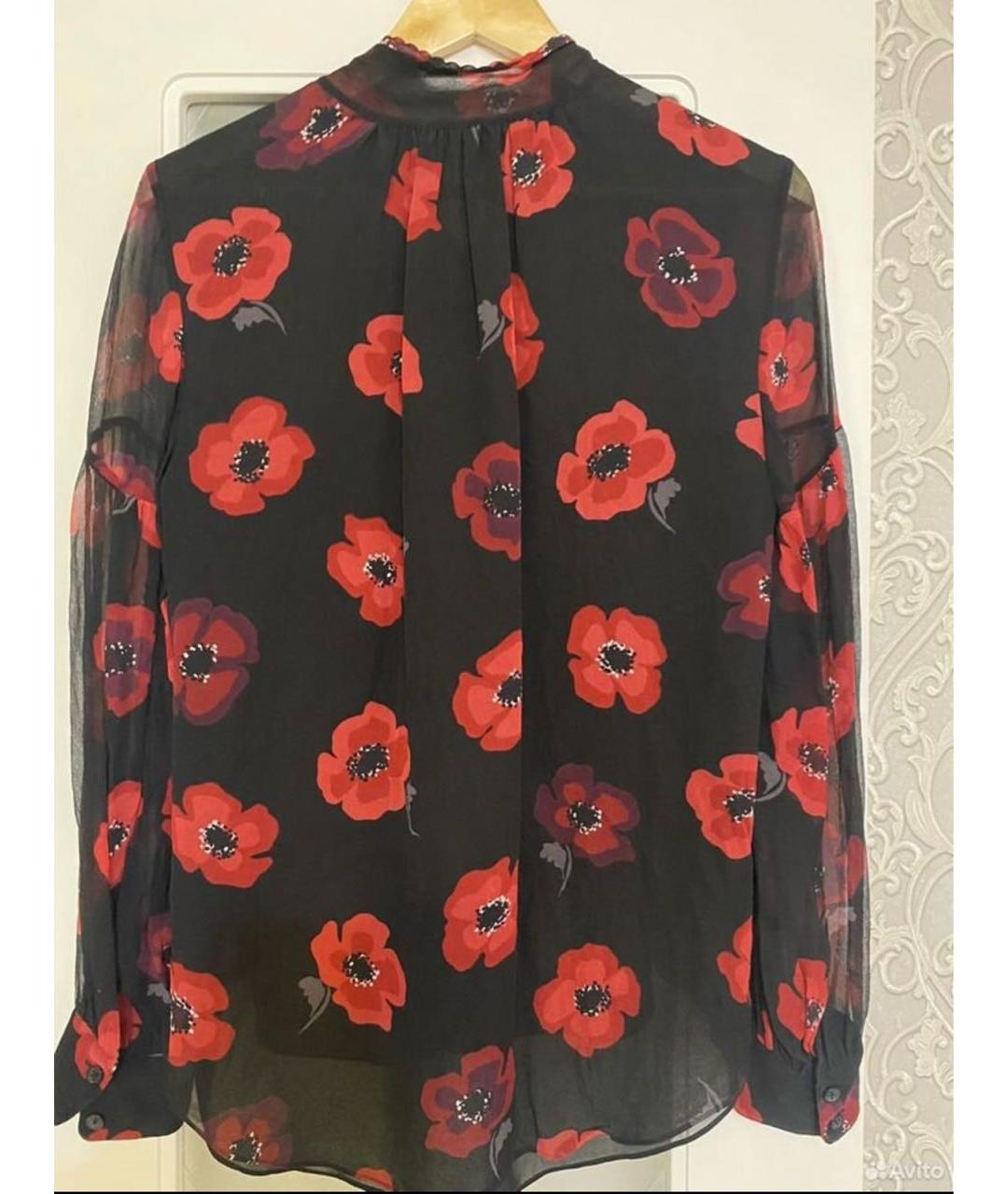KATE SPADE Красная шелковая блузы, фото 2