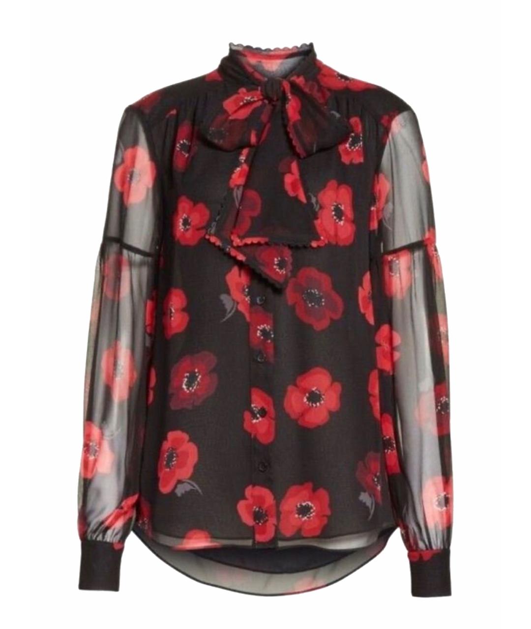 KATE SPADE Красная шелковая блузы, фото 9