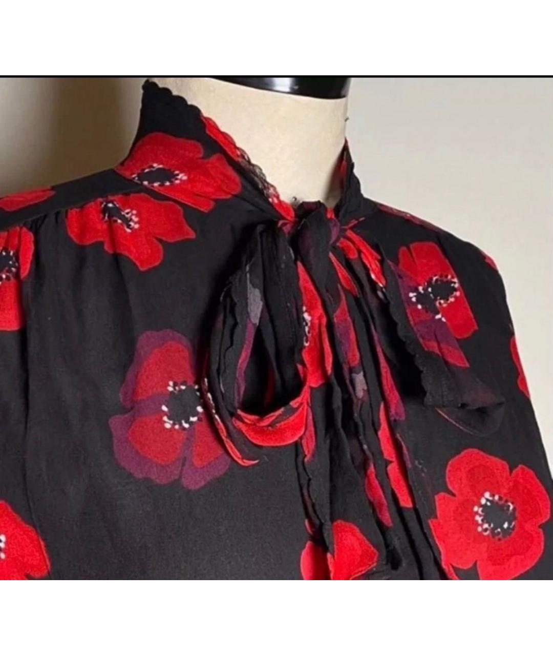 KATE SPADE Красная шелковая блузы, фото 4