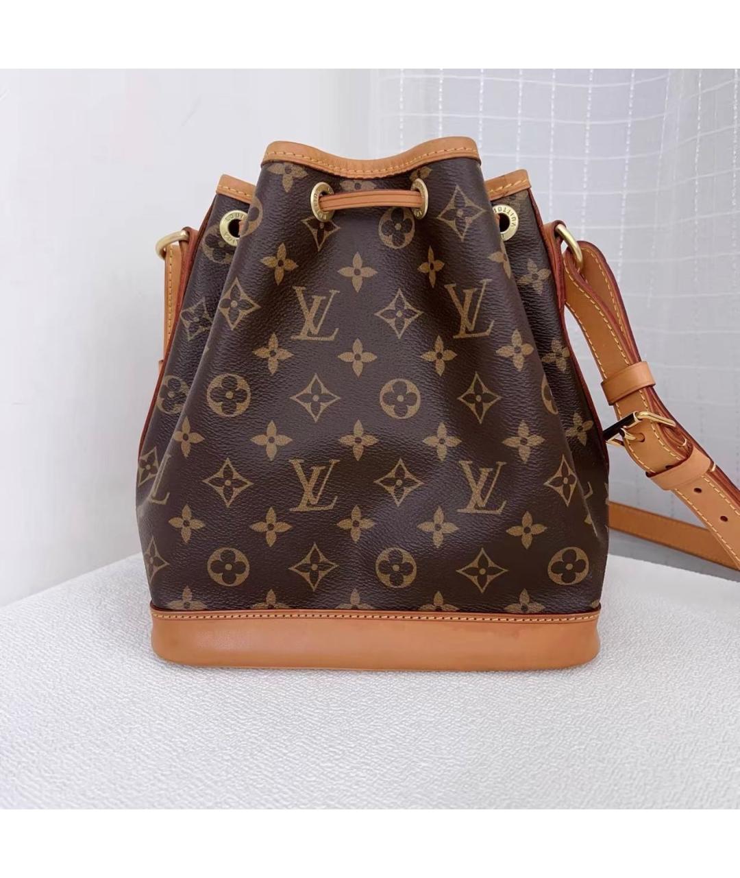 LOUIS VUITTON Коричневая кожаная сумка тоут, фото 2