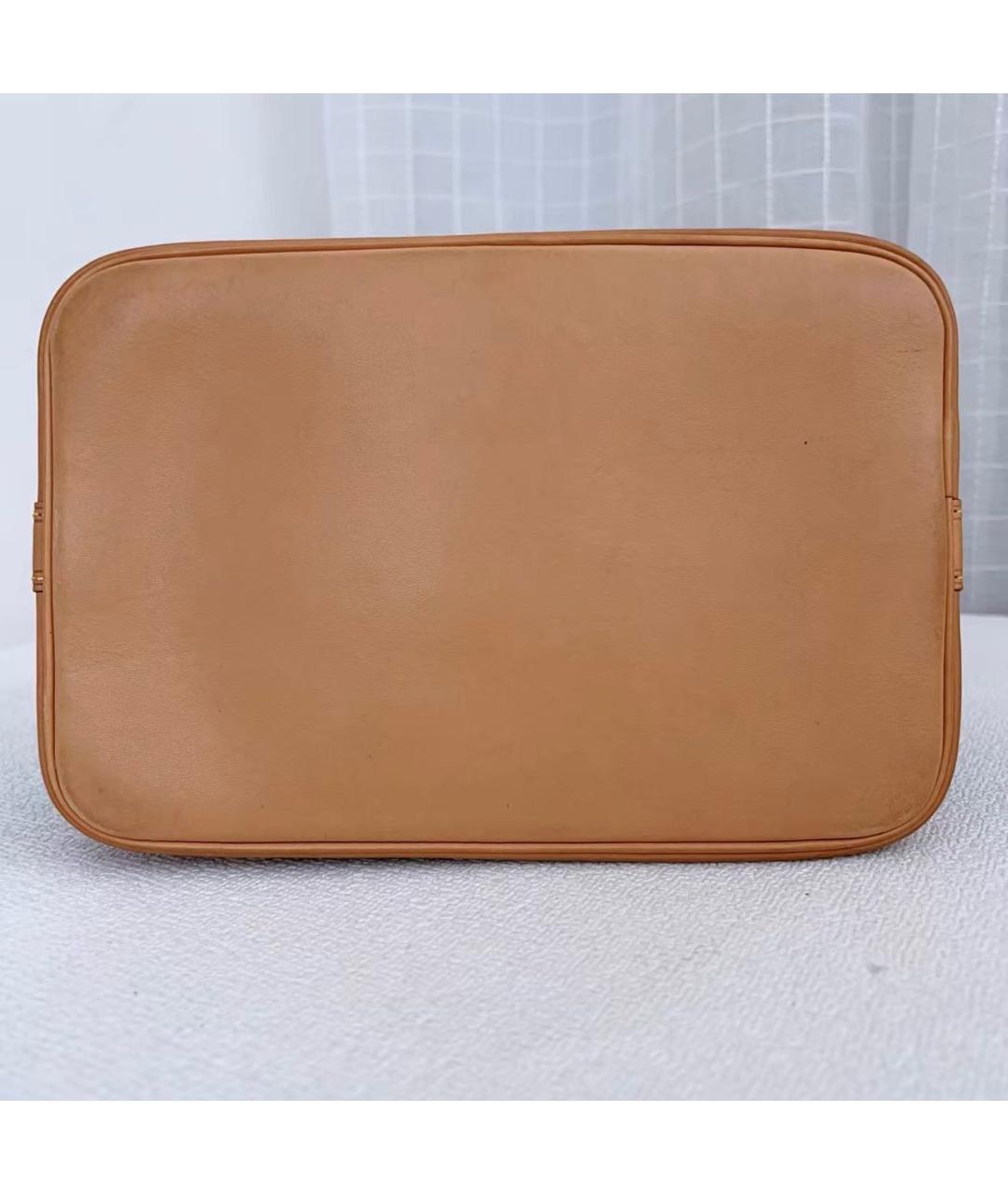 LOUIS VUITTON Коричневая кожаная сумка тоут, фото 5