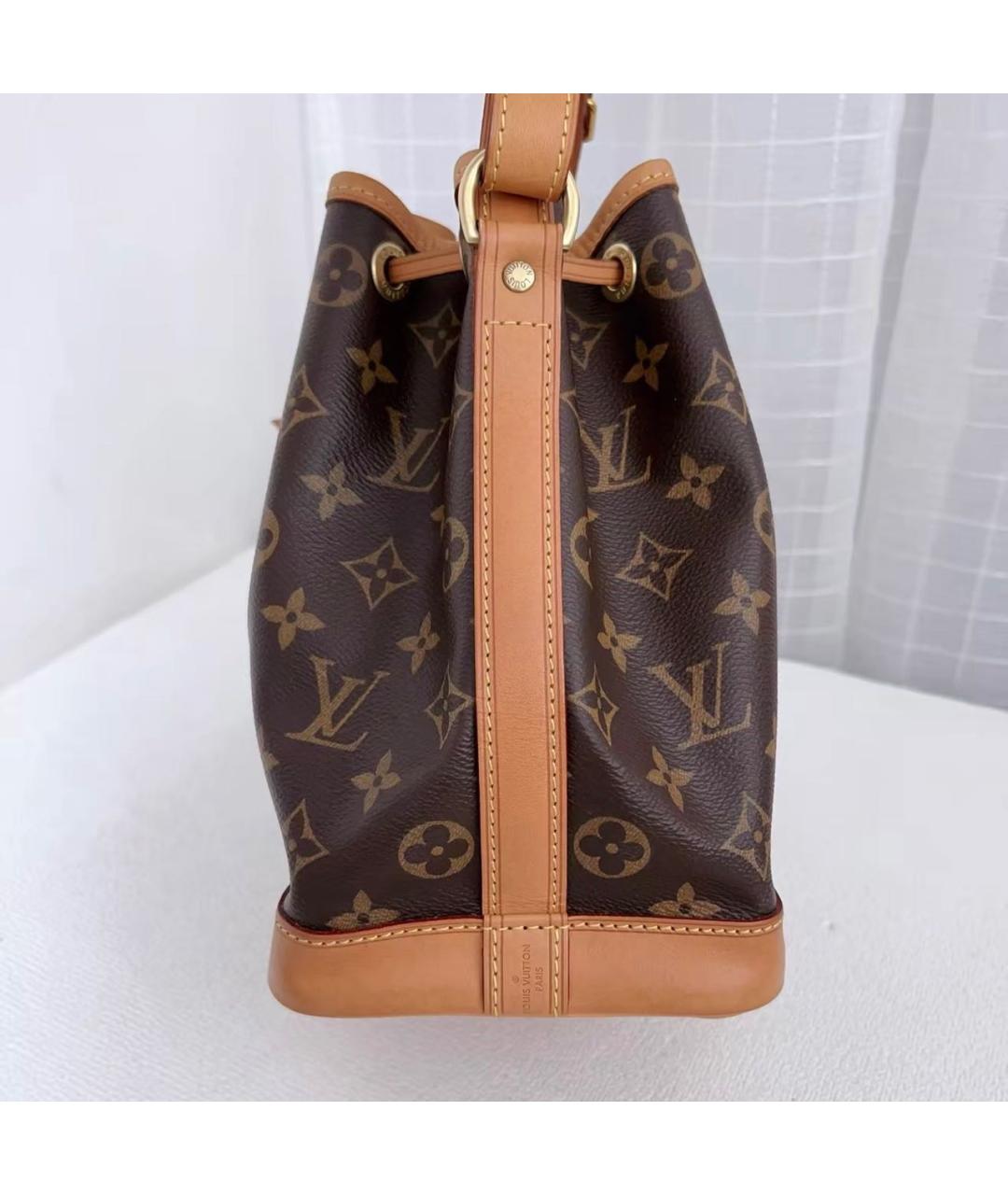 LOUIS VUITTON Коричневая кожаная сумка тоут, фото 4