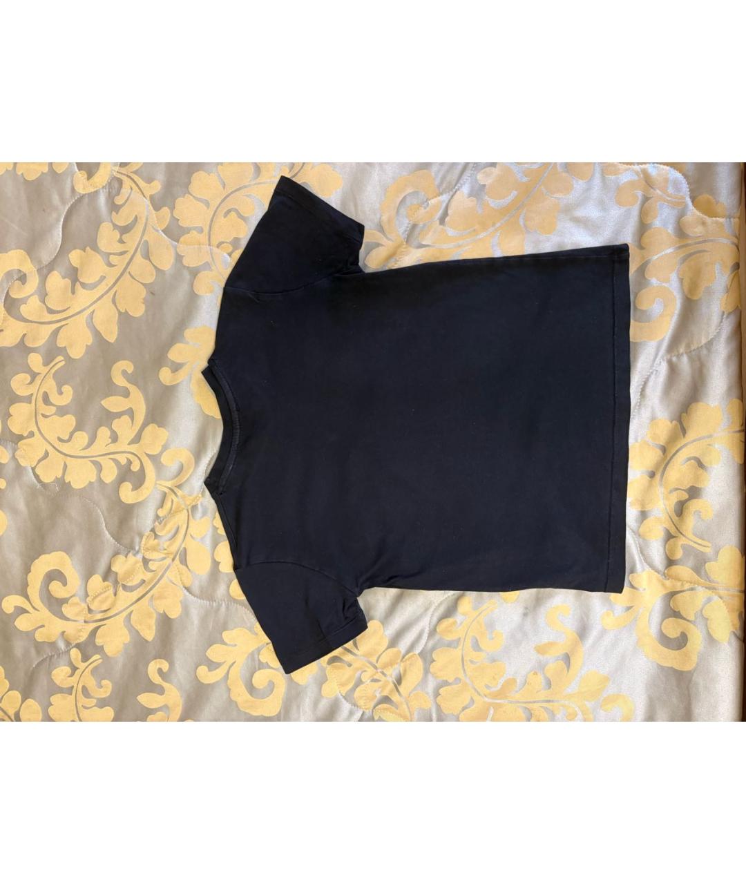 NEIL BARRETT Черная хлопковая детская футболка, фото 2