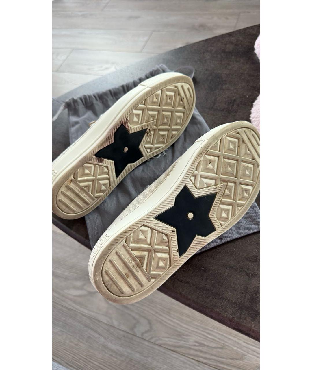 CHRISTIAN DIOR Белые текстильные кеды, фото 6