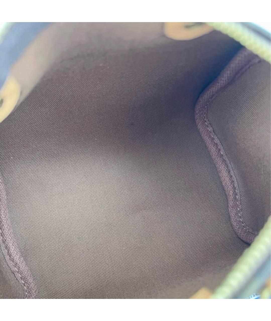 LOUIS VUITTON Коричневая кожаная сумка через плечо, фото 6