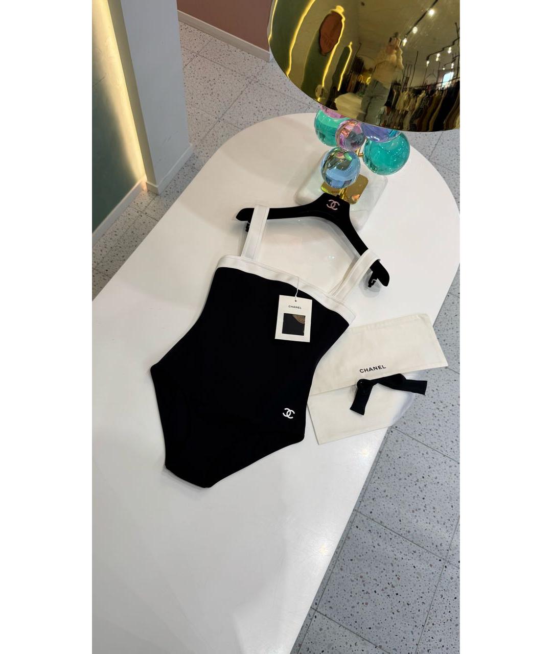 CHANEL Черный купальник, фото 4