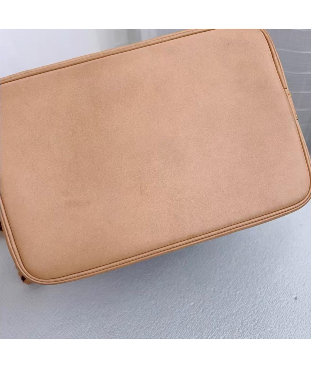 LOUIS VUITTON Коричневая кожаная сумка тоут, фото 3