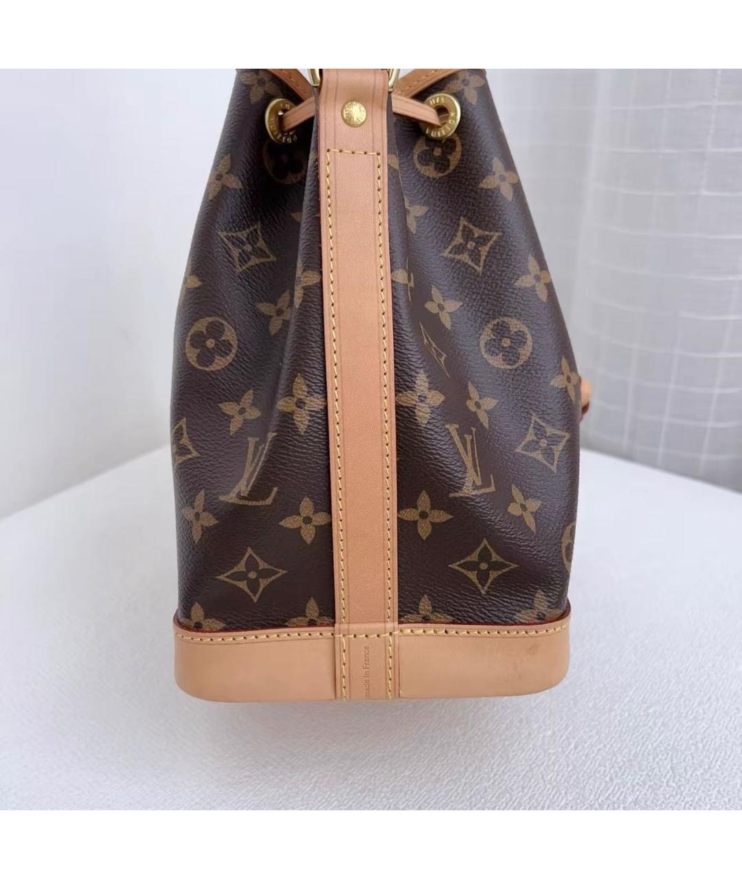 LOUIS VUITTON Коричневая кожаная сумка тоут, фото 4