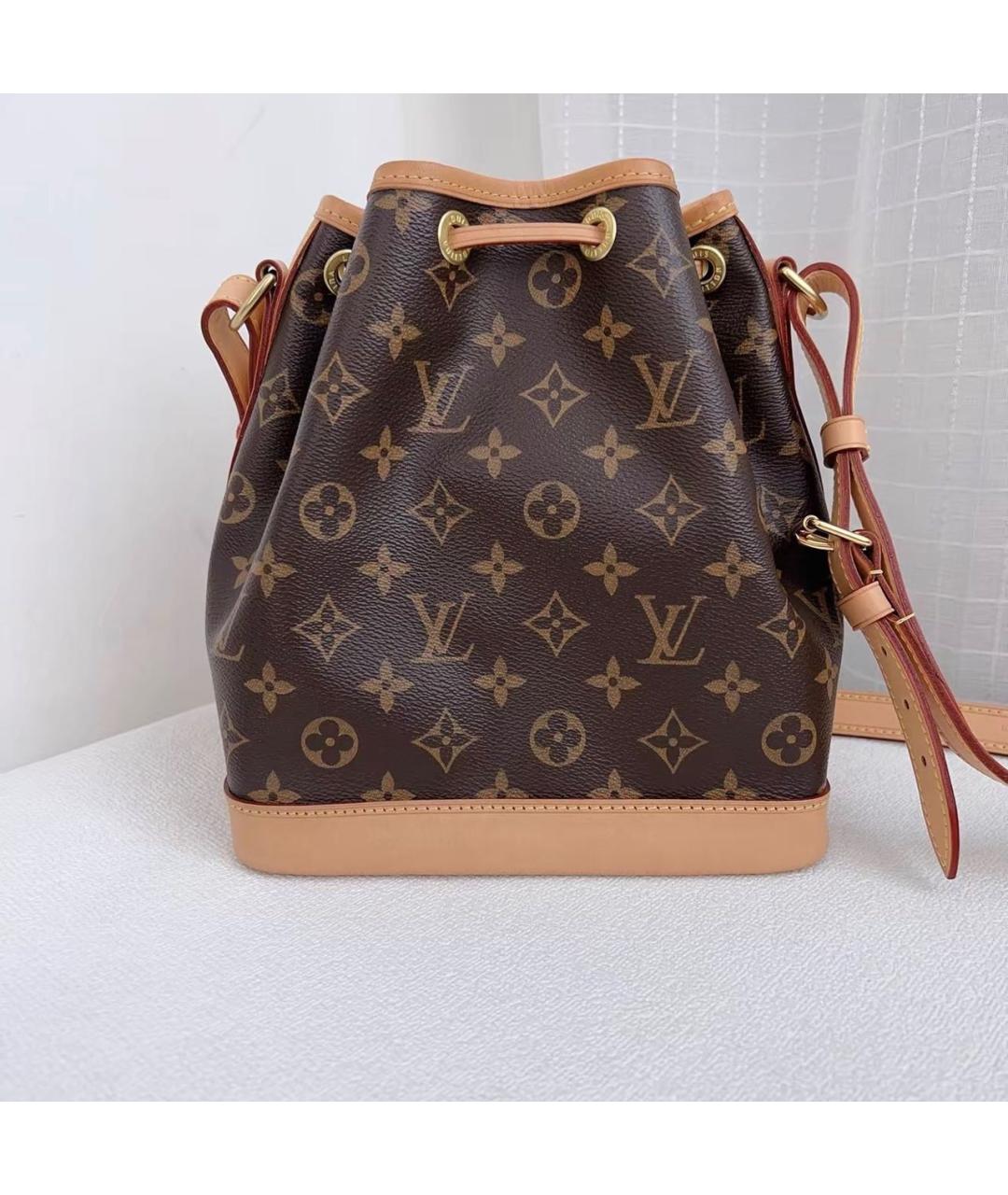 LOUIS VUITTON Коричневая кожаная сумка тоут, фото 2