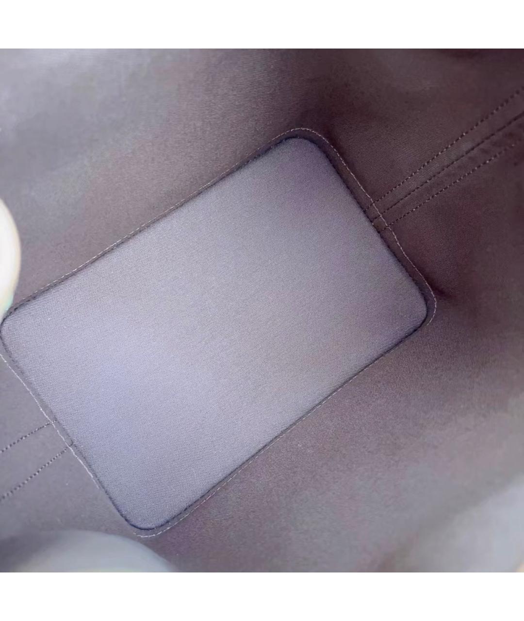 LOUIS VUITTON Коричневая кожаная сумка тоут, фото 7