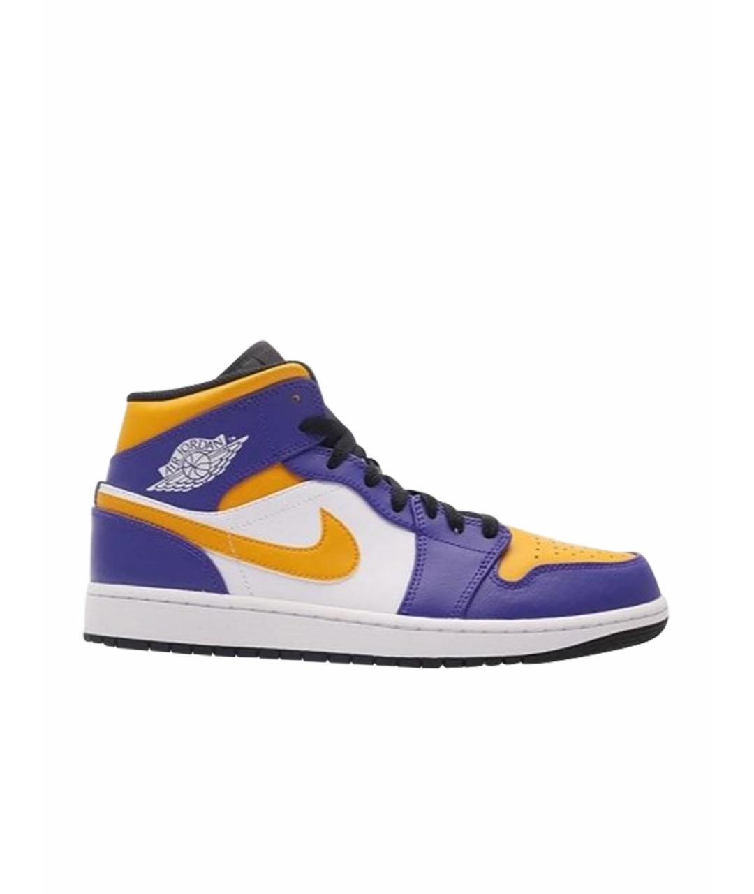 NIKE Кожаные высокие кроссовки / кеды, фото 1