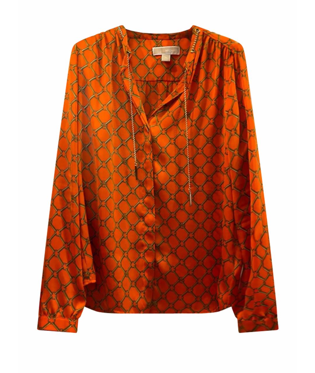 MICHAEL MICHAEL KORS Оранжевая полиэстеровая блузы, фото 1