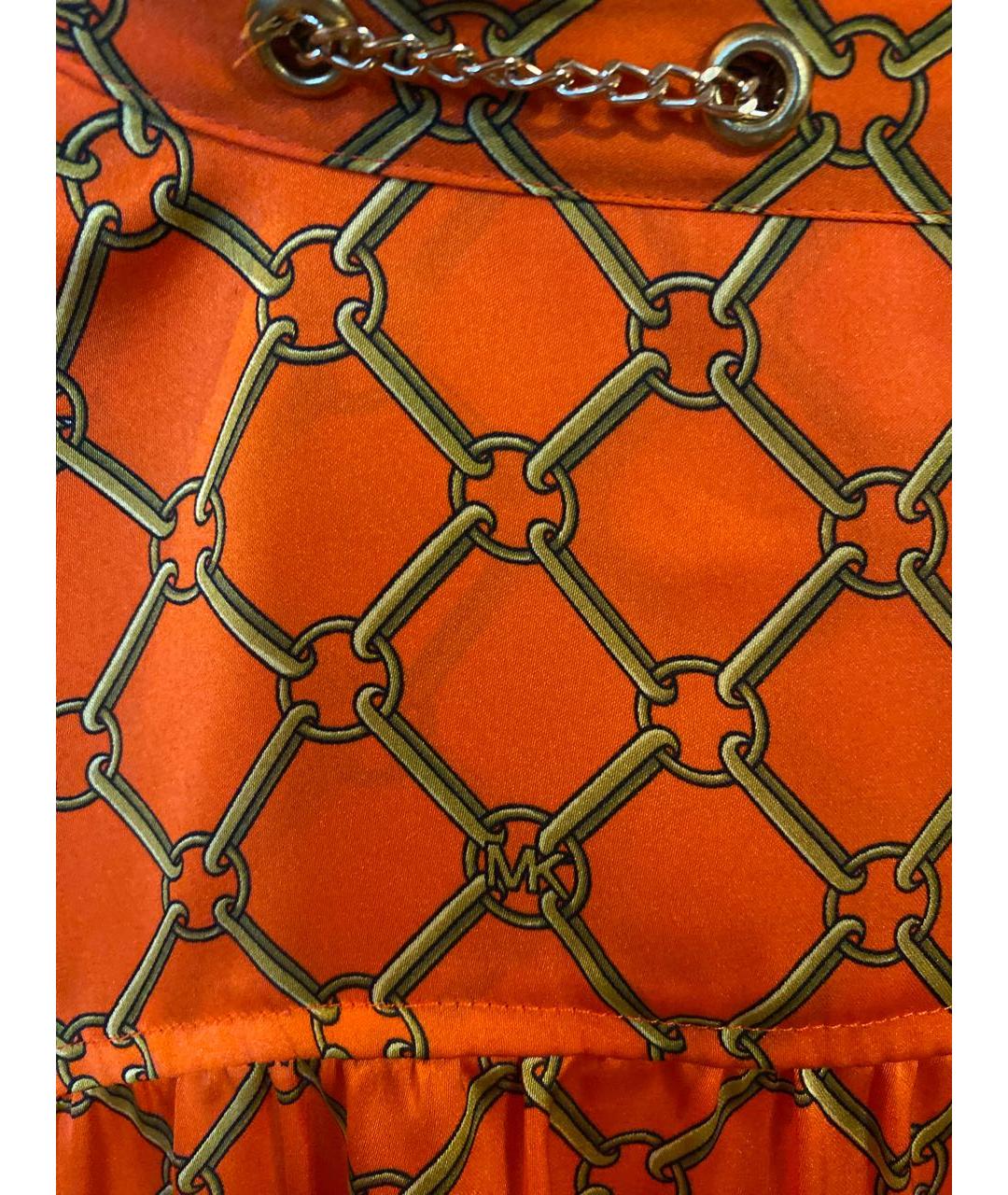 MICHAEL MICHAEL KORS Оранжевая полиэстеровая блузы, фото 4