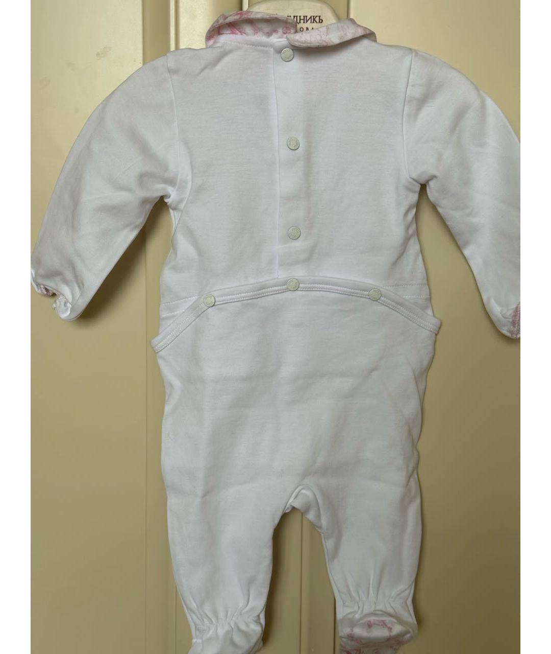 BABY DIOR Белый хлопковый боди/ползунок, фото 2